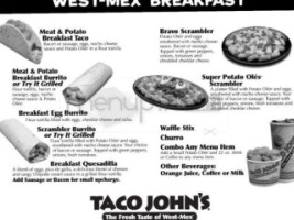 Taco John's menu