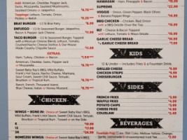 Biffs Grill menu