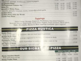 Pizza 541 menu