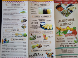 Carlos Chimi menu