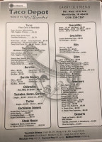 Taco Depot menu