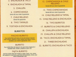 Señor Lopez Mexican menu