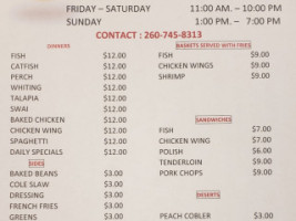 Nona's Soul Food menu