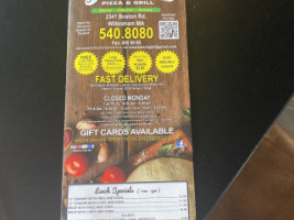 Venice Pizza&grill menu