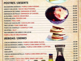 Yoli's menu