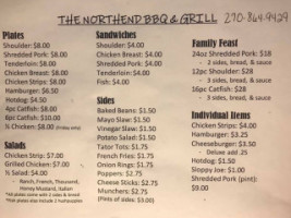 The Northend Bbq Grill menu