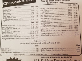 B.b.q. Luso menu