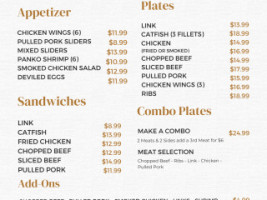 Jw's Place Soul Food Barbecue Restaurant Event Space menu