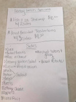 Mark's Cafe menu