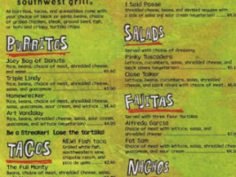 Gusto Grill menu