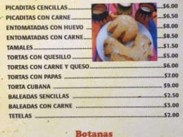 Cosina De Chencha menu