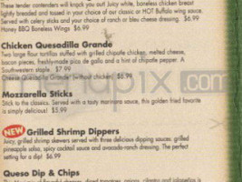 Applebee's Neighborhood Grill menu