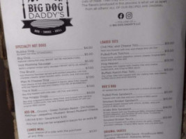 Big Dog Daddy's menu