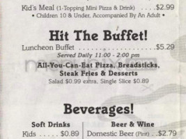 Godfather's Pizza menu