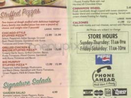 Papa Murphy 's Take 'n ' Bake menu