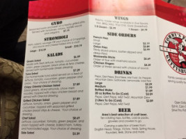 Tommy's Pizza menu