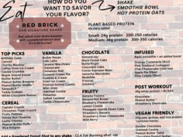 Naugatuck Nutrition menu