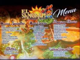 El Sangarito Mexican menu