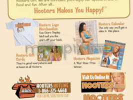 Hooters menu