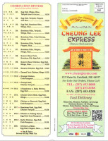 Cheung Lee menu