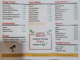 Eli's Caribbean Spot menu