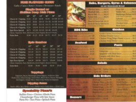 Epic Pizza Pies menu