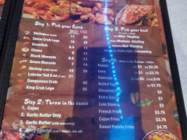 Crabs Landing menu