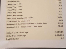 Slow Burn Hot Chicken Hendersonville menu