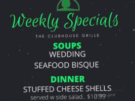 Club House Grille menu