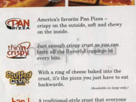 Pizza Hut menu