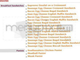 Dunkin' menu