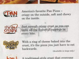 Pizza Hut menu