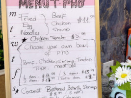 T-pho Vietnamese Cuisine menu