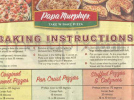 Papa Murphy's menu