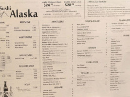 Sushi Alaska menu