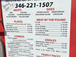 Smokey Joe's Bbq And Catering menu