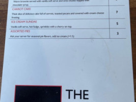 The Corner House menu