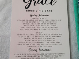 Baked With Grace menu