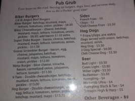 Goose And Hog's menu