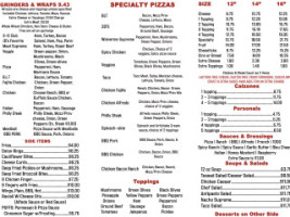 3d's Pizza Catering menu