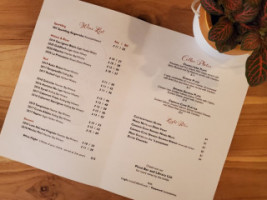 Luna Cellars menu