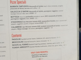 Bottega Angelina menu