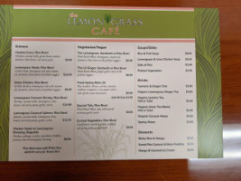 The Lemon Grass Cafe menu