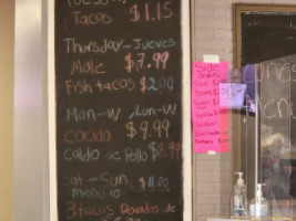 Paco's Kitchen menu