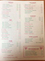 Ping Garden menu