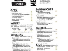 Timber menu