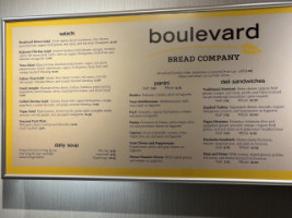 Boulevard Bread Company menu