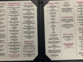 El Criollo menu