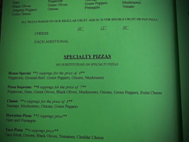 Nino's Pizza Subs menu