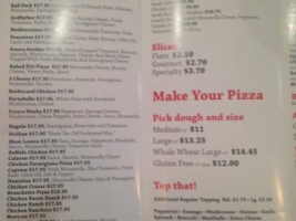 Luigi's Pizza Fresca menu